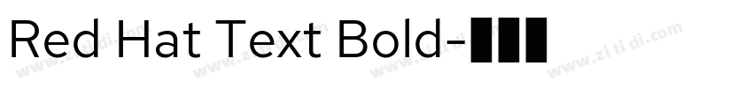 Red Hat Text Bold字体转换